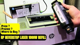 HP Neverstop Laser 1000w Refill Guide Price Process amp Where to Buy  HP 103A Original Ink Toner [upl. by Inerney]