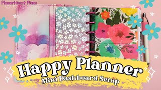 Mini Happy Planner Setup  Planner Decoration from Neutral to Colorful Using Scrapbook Paper [upl. by Waterer]