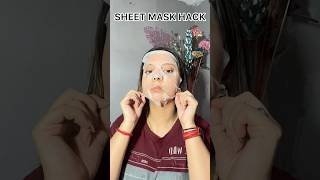 SHEET MASK HACKS 😍✅sheetmask hacks skincare share viral [upl. by Chaffin76]