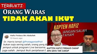 ORANG WARAS TIDAK IKUT KAPTEN HAFIZ  BELIAU RINDU KRITIKAN DR HARRIS ISMAIL [upl. by Laehcim]