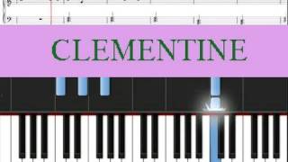 How to play Clementine free sheet music with lyrics provided [upl. by Steep]