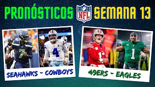 Pronósticos Semana 13  ¿Quién ganará cada partido  NFL 2023 [upl. by Cooley]