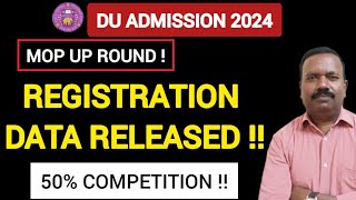 DU Mop Up Round  Final Registration Data Released ll Competition Level 50 Dream Course Possible [upl. by Mcculloch177]