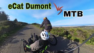 eCat dumont catrike versus Mountain bike [upl. by Mackoff]