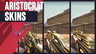 Aristocrat Skins Showcase 4K  Valorant Aristocrat Collection [upl. by Anahsahs]