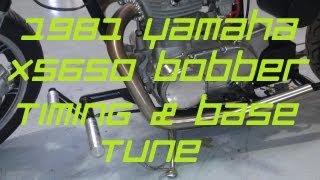 Yamaha XS650 Timing and Tune [upl. by Aloiv]