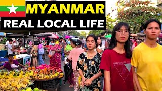 🇲🇲 Yangons Real Local Life and Colonial Charm in Myanmar [upl. by Ghassan713]