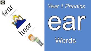 Year 1 Phonics Phase 3  ‘ear’ Words [upl. by Belding]