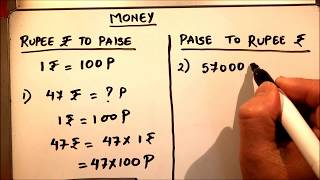 HOW TO CONVERT RUPEE TO PAISE AND PAISE TO RUPEE [upl. by Kennard]