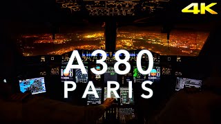 PARIS  A380 LANDING 4K EXTENDED [upl. by Catha]