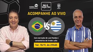 BRASIL 1 x 1 URUGUAI  Eliminatórias SulAmericanas  12ª rodada  19112024  AO VIVO [upl. by Cronin]