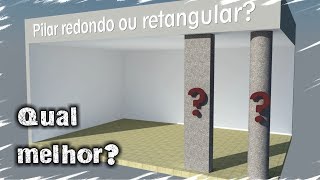 Pilar redondo ou retangular [upl. by Sherilyn]