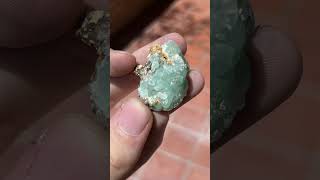 The Blue Zinc Ore Mineral Smithsonite [upl. by Ennovart]