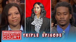 Two Men Come To Court To Find Out If They Are The Father Triple Episode  Paternity Court [upl. by Wenonah]