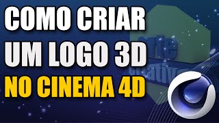 Como criar um logo 3D  Photoshop  Cinema 4D [upl. by Anerac78]