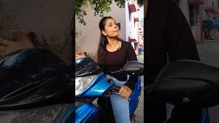 Scooty kharab ho gyi yaar 😂😂😂 youtubeshorts viralvideo scooty ladki [upl. by Damalis994]