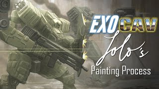 Exo Cav  Cavalry Charge Painting Process [upl. by Hollister138]