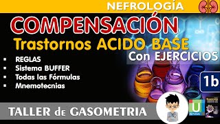 Como se COMPENSAN los TRASTORNOS ÁCIDO BASE Gasometrias con EJERCICIOS FÓRMULAS explicadas [upl. by Skipper181]