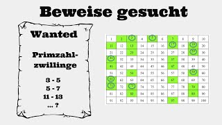 Primzahlzwillinge  Gibt es unendlich viele Mathematische Beweise gesucht [upl. by Xavier880]