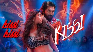 KISSIK Lyrical Video Hindi  Pushpa 2  Allu Arjun  trendingsong Sreeleela [upl. by Alli299]