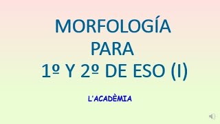 ANÁLISIS MORFOLÓGICO LO ESENCIAL PARA 1º Y 2º DE ESO RAÍZ Y AFIJOS [upl. by Fritzsche]