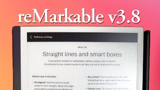 Whats New in reMarkable v38 [upl. by Lilac]