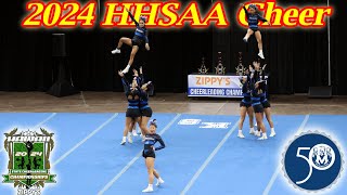 2024 HHSAA Cheer Comp  Moanalua High School 4K [upl. by Ennagem]