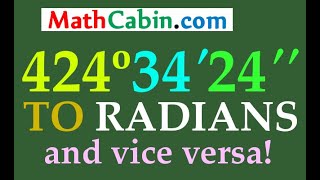 Radian Degree Minute Second Converter problem [upl. by Rudy]