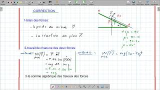 Travail et puissance d’une forceexercice n 2 [upl. by Leitnahs]