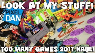 Look at my Stuff  Too Many Games Expo 2017 Toy and Game Haul [upl. by Rudie]