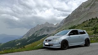 french touge col de la cayolle civic type r ep3 [upl. by Aibara]