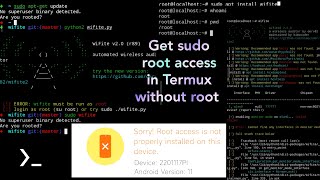 How to get sudo root access in Termux without rootUse sudo commands in Termux without root [upl. by Coretta]