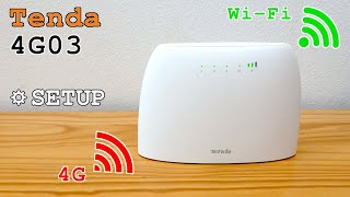 Tenda 4G03 4G Router WiFi • Unboxing installation configuration and test [upl. by Llerral]