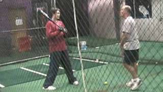 Instruction Baseball PigeonToed Hitting Stance [upl. by Lauralee]