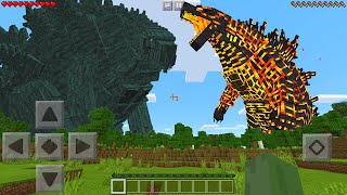 I Found THERMONUCLEAR GODZILLA vs GODZILLA EARTH in Minecraft Pocket Edition [upl. by Nacim776]