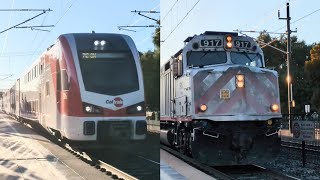 Caltrain at Sunnyvale ft EMU  8132024 [upl. by Kazmirci]