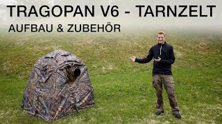 Tragopan V6  Tarnzelt für die Tierfotografie und Vogelfotografie Aufbau und mini Review [upl. by Noivert]