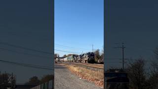 NS 7609 ES44DC leads NS 28X through south Plainfield with a nice crew [upl. by Tihw]