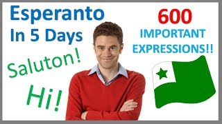 Learn Esperanto in 5 Days  Conversation for Beginners [upl. by Carpenter]