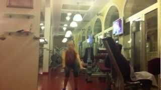 Valeria Lukyanova Amatue 21 Squatting is very painful for the elastic hip [upl. by Pomfret]