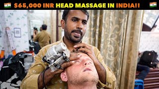 65000 INR Head Massage Worlds Greatest Head Massage ASMR 🇮🇳 [upl. by Anaujd]