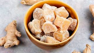 How to Make Crystallised Ginger Easy Tutorial [upl. by Notnirt]