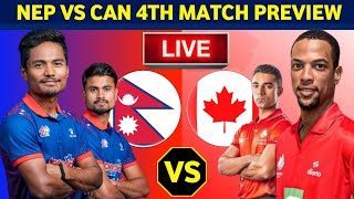 Nepal vs Canada Live Details amp Match Preview  H2H  Icc Cricket World Cup League 2  Nep vs Canada [upl. by Ecirtnuahs61]