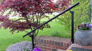 How to Install an Outdoor Handrail On Your Front Porch [upl. by Monda]