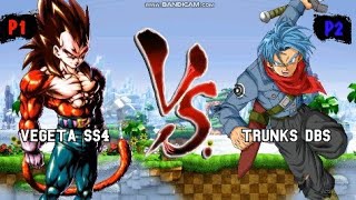 Vegeta SS4 VS Trunks DBS [upl. by Leahpar539]