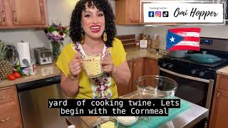 🔥 Cómo hacer GUANIMES de COCO con BACALAO GUISAO En Hoja ✅Receta Puertorriqueña  Cookingconommi [upl. by Helenka]