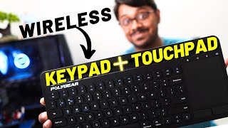 Best Wireless Keyboard with TouchPad ⚡ PolyGear BTX5050 ⚡ For Mac Windows Android iOS [upl. by Ijar]