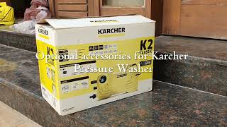 Accessories for Karcher Pressure Washers K2 K4 etc  Pressure Hoses  Foam Cannons  Guns  Lances [upl. by Eirelam]