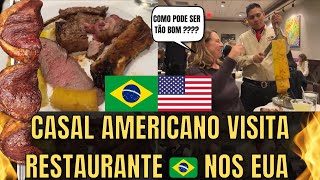 Casal Americano O Churrasco Brasileiro É Simplesmente Perfeito [upl. by Aramoy316]