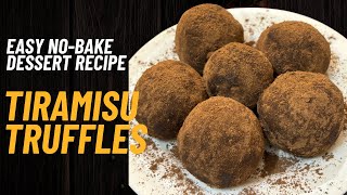 Delicious Tiramisu Truffles  Easy NoBake Dessert Recipe [upl. by Velvet]